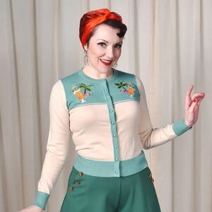 NWT Palm Springs Cocktail Hour Cardigan by Voodoo Vixen Sz US 10